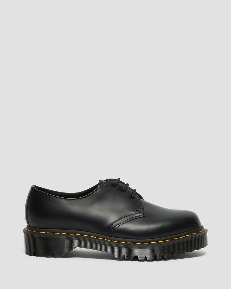 Men's Dr Martens 1461 Bex Smooth Leather Oxfords Shoes Black | AU 587BEX